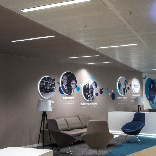 Danone, London HQ - Joinery Installation